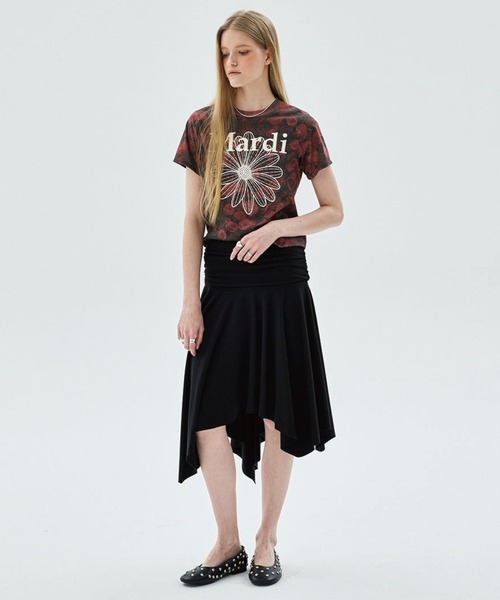 Mardi Mercredi(マルディメクルディ)の「MIDI SKIRT FOLDOVER WAIST / ミディ スカート フォールドオーバー ウエスト(スカート・レディース・ネイビー・FREE)」の22枚目の写真