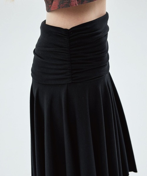 Mardi Mercredi(マルディメクルディ)の「MIDI SKIRT FOLDOVER WAIST / ミディ スカート フォールドオーバー ウエスト(スカート・レディース・ネイビー・FREE)」の20枚目の写真