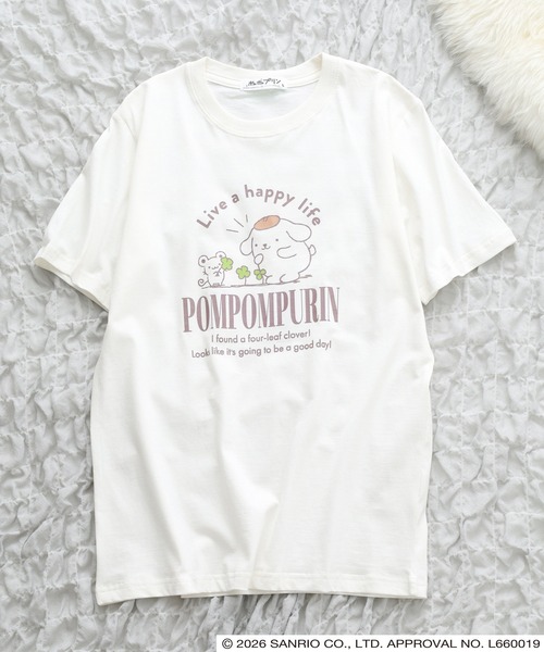 sanrio(サンリオ)の「サンリオキャラクターズ プリント半袖T&ロングパンツセット(ルームウェア/パジャマ・レディース・ライトパープル/ホワイト×ブルー/ホワイト系その他/オートミール/ブラック/ブラウン系/チャコール/ブルーグレー・LL/M/L)」の13枚目の写真