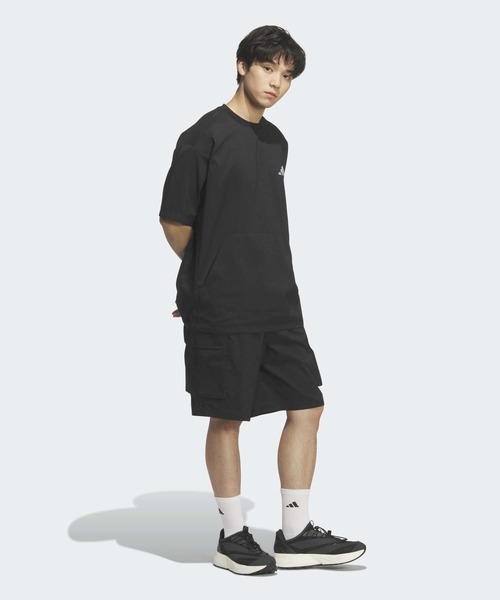 adidas（アディダス）の「シティテック ルーズフィット ドットエア ブリーザブル ウーブン カーゴショーツ / ハーフパンツ / アディダス adidas（その他パンツ・メンズ・ブラック・XX-LARGE/3XL/LARGE/MEDIUM/SMALL/X-LARGE）」の5枚目の写真