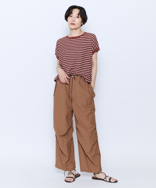 feerique(フィーリック)の「feerique ボーダーフレンチスリーブニット(ニット/セーター・レディース・ベージュ系その他・2)」の3枚目の写真