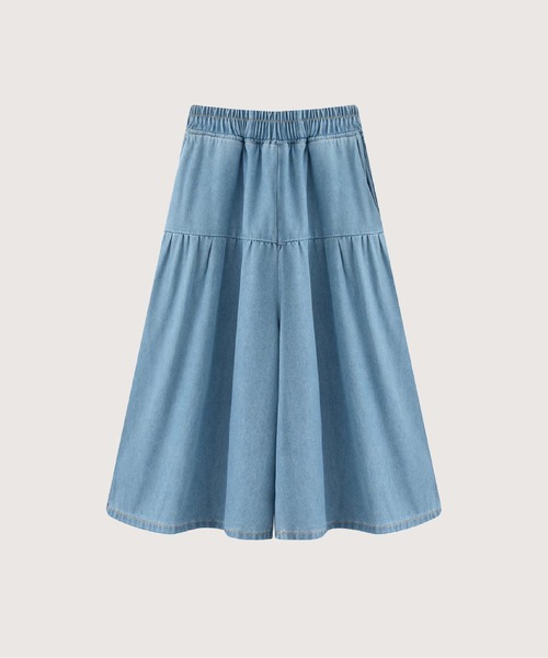 les fees love filles(レフェラブフィユ)の「Relaxed Maxi Denim Wide Pants(デニムパンツ・レディース・ブルー・FREE)」の1枚目の写真