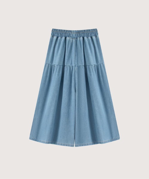 les fees love filles(レフェラブフィユ)の「Relaxed Maxi Denim Wide Pants(デニムパンツ・レディース・ブルー・FREE)」の2枚目の写真