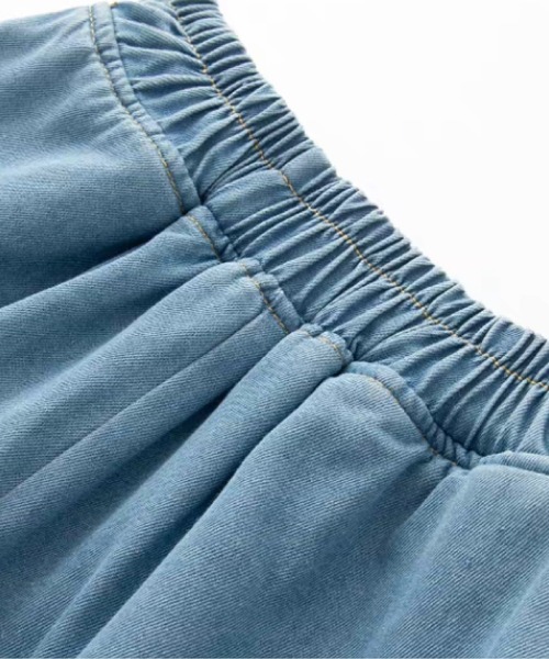 les fees love filles(レフェラブフィユ)の「Relaxed Maxi Denim Wide Pants(デニムパンツ・レディース・ブルー・FREE)」の3枚目の写真