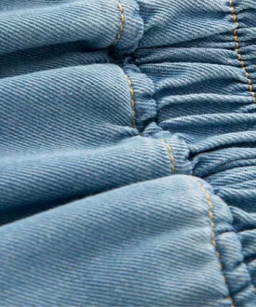 les fees love filles(レフェラブフィユ)の「Relaxed Maxi Denim Wide Pants(デニムパンツ・レディース・ブルー・FREE)」の5枚目の写真