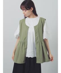 前後2WAY編み上げベスト