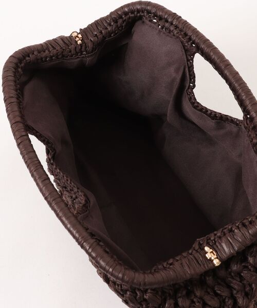 LAULEN(ローレン)の「mesh weave hand bag /メッシュ編みハンドバッグ(かごバッグ・レディース・ブラウン/ベージュ・FREE)」の20枚目の写真