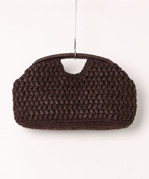 LAULEN(ローレン)の「mesh weave hand bag /メッシュ編みハンドバッグ(かごバッグ・レディース・ブラウン/ベージュ・FREE)」の22枚目の写真