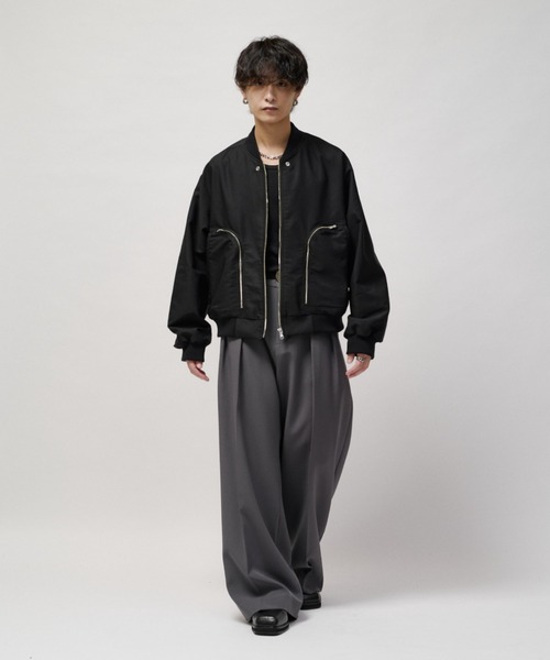 Lui's(ルイス)の「アクティブアウトポケットブルゾン(ブルゾン・メンズ・ダークブラウン/ブラック・S/M)」の9枚目の写真