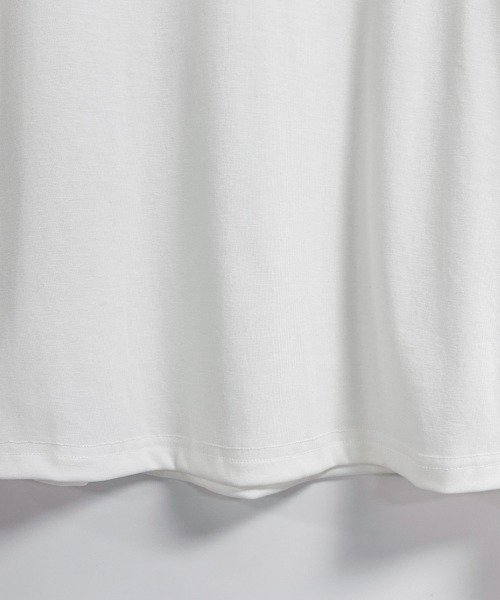ONEP STAR（ワンピスター）の「キーネック長袖カットソー（Tシャツ/カットソー・レディース・ブラック/ホワイト・MEDIUM/LARGE/X-LARGE）」の13枚目の写真