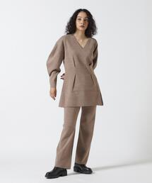 L.H.P | MANOF/マノフ/WAIST TUCK KNIT SET UP(ニット/セーター)