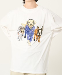 スペースアニマル柄ロンTEE(M1)