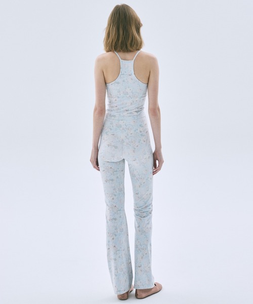 Mardi Mercredi(マルディメクルディ)の「BEURRE ULTIMATE COMFORT halter neck top fleur printed / ブール アルティメット コンフォート ホルターネック トップ フルール プリンテッド(キャミソール・レディース・グレイッシュブルー/ミント・M/L/S)」の11枚目の写真