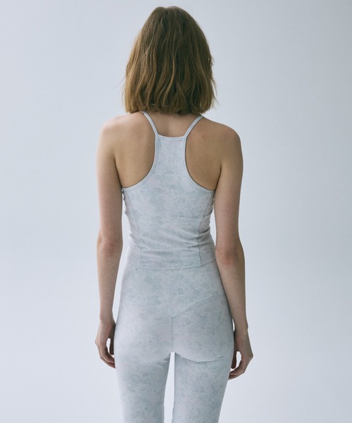 Mardi Mercredi(マルディメクルディ)の「BEURRE ULTIMATE COMFORT halter neck top fleur printed / ブール アルティメット コンフォート ホルターネック トップ フルール プリンテッド(キャミソール・レディース・グレイッシュブルー/ミント・M/L/S)」の16枚目の写真