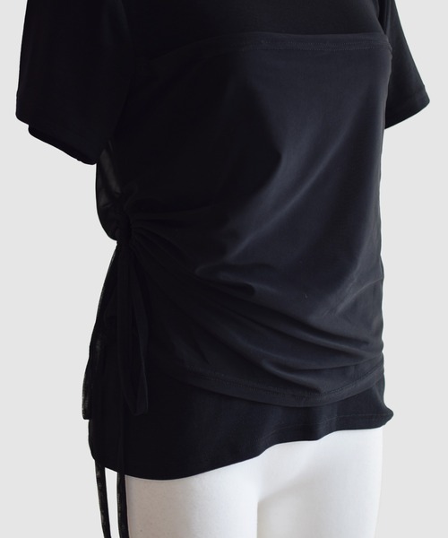 Marient(マリエント)の「チュールギャザーレイヤードTEE(Tシャツ/カットソー・レディース・ホワイト/ブラック・FREE)」の17枚目の写真