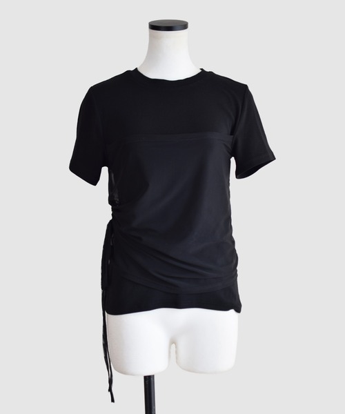 Marient(マリエント)の「チュールギャザーレイヤードTEE(Tシャツ/カットソー・レディース・ホワイト/ブラック・FREE)」の14枚目の写真