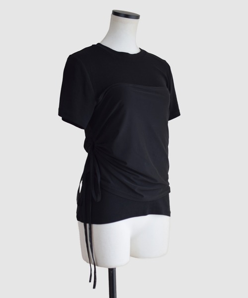 Marient(マリエント)の「チュールギャザーレイヤードTEE(Tシャツ/カットソー・レディース・ホワイト/ブラック・FREE)」の15枚目の写真