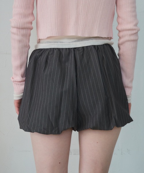 Birthday room(バースデイルーム)の「カーゴバルーンショートパンツ/Cargo Balloon Shorts(その他パンツ・レディース・グレー/カーキ・FREE)」の7枚目の写真