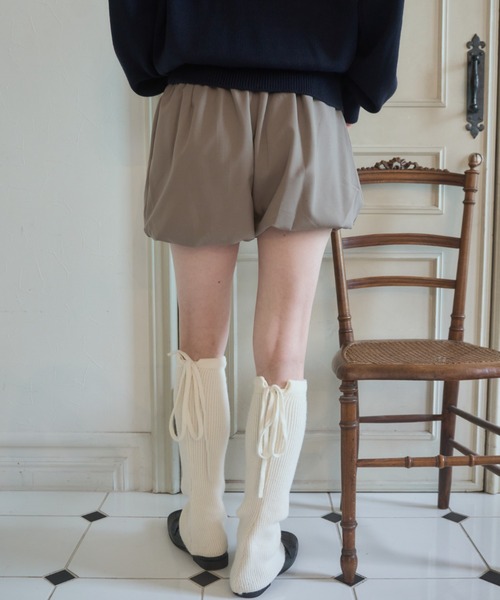 Birthday room(バースデイルーム)の「カーゴバルーンショートパンツ/Cargo Balloon Shorts(その他パンツ・レディース・グレー/カーキ・FREE)」の11枚目の写真