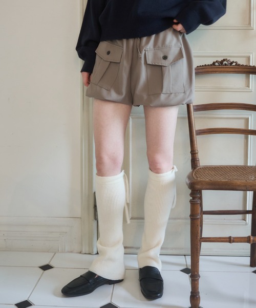 Birthday room(バースデイルーム)の「カーゴバルーンショートパンツ/Cargo Balloon Shorts(その他パンツ・レディース・グレー/カーキ・FREE)」の12枚目の写真