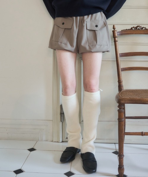 Birthday room(バースデイルーム)の「カーゴバルーンショートパンツ/Cargo Balloon Shorts(その他パンツ・レディース・グレー/カーキ・FREE)」の13枚目の写真
