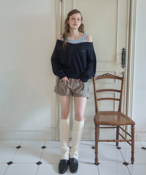 Birthday room(バースデイルーム)の「カーゴバルーンショートパンツ/Cargo Balloon Shorts(その他パンツ・レディース・グレー/カーキ・FREE)」の14枚目の写真