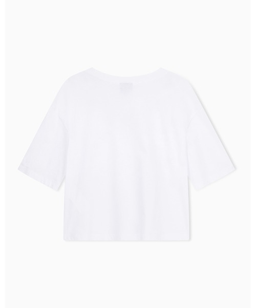 ARMANI EXCHANGE(アルマーニエクスチェンジ)の「【A|X アルマーニ エクスチェンジ】デュアルロゴ 半袖クルーネックTシャツ/CROPPED(Tシャツ/カットソー・レディース・ブラック/ホワイト・LARGE/MEDIUM/SMALL/X-LARGE/X-SMALL)」の15枚目の写真