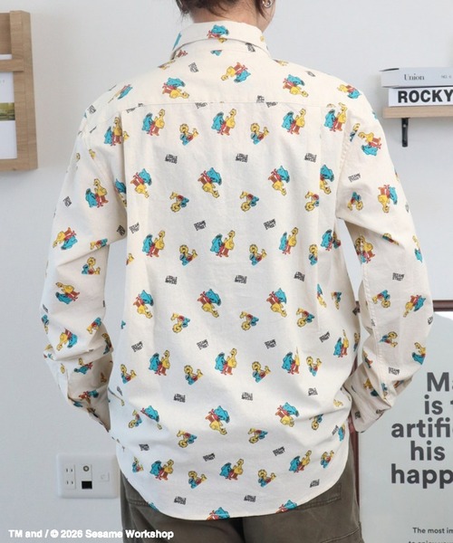 Ha-Li-C STORE(ハリックストア)の「【セサミストリート】総柄プリントシャツ(シャツ/ブラウス・メンズ・B/A/C・MEDIUM/LARGE/X-LARGE)」の5枚目の写真