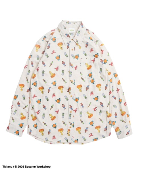 Ha-Li-C STORE(ハリックストア)の「【セサミストリート】総柄プリントシャツ(シャツ/ブラウス・メンズ・B/A/C・MEDIUM/LARGE/X-LARGE)」の15枚目の写真