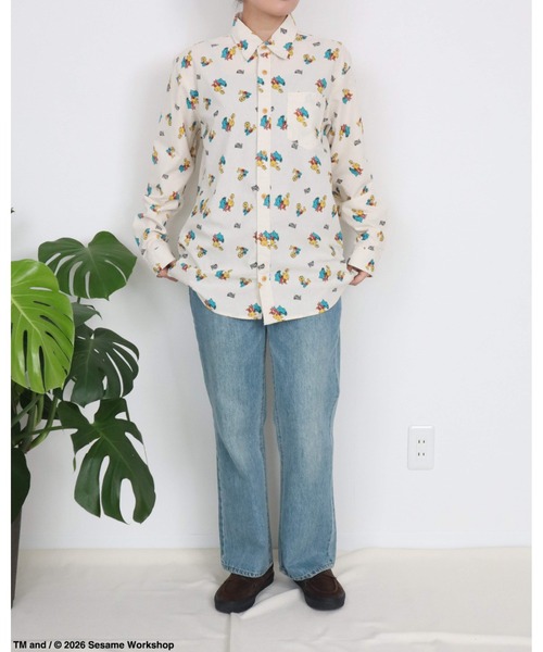 Ha-Li-C STORE(ハリックストア)の「【セサミストリート】総柄プリントシャツ(シャツ/ブラウス・メンズ・B/A/C・MEDIUM/LARGE/X-LARGE)」の6枚目の写真