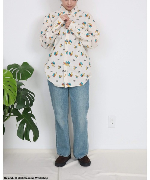 Ha-Li-C STORE(ハリックストア)の「【セサミストリート】総柄プリントシャツ(シャツ/ブラウス・メンズ・B/A/C・MEDIUM/LARGE/X-LARGE)」の7枚目の写真