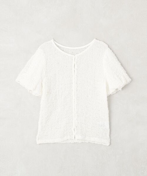 earth music&ecology(アースミュージックアンドエコロジー)の「カットシャーリングバルーンスリーブプルオーバー(Tシャツ/カットソー・レディース・オフホワイト/ブラック・FREE)」の20枚目の写真