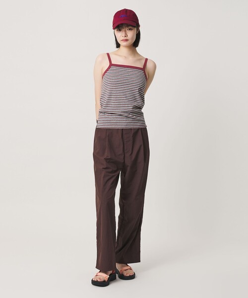 NICE WEATHER(ナイスウェザー)の「<NICE WEATHER>1タック ナイロンイージーパンツ(その他パンツ・レディース・ダークグレー/ダークブラウン・S/M)」の6枚目の写真