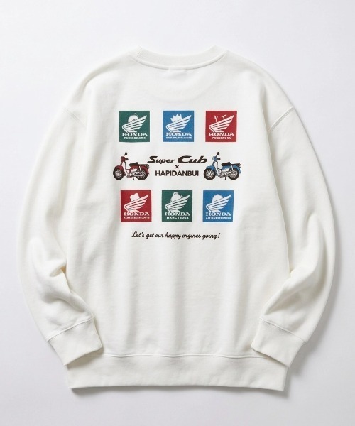 sanrio(サンリオ)の「2026AW HONDA×sanrio/ホンダ×サンリオ コラボ クロミ/はぴだんぶい ワッペン刺繍/フロッキープリント スウェット レディース メンズ トレーナー(スウェット・レディース・ホワイト系その他2/ブラウン/ブラック系その他2/ホワイト/ブラック系その他3/ホワイト系その他/ブラック/ブラック系その他・M/L/LL)」の3枚目の写真