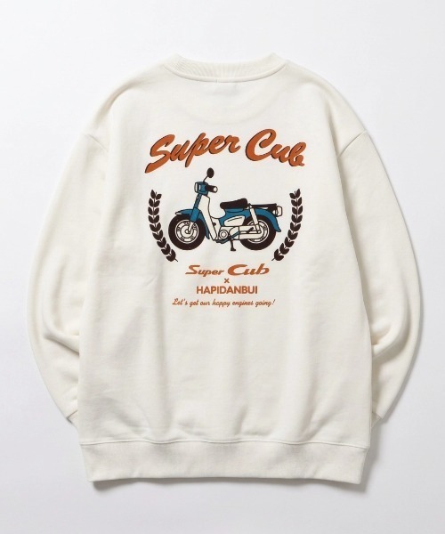 sanrio(サンリオ)の「2026AW HONDA×sanrio/ホンダ×サンリオ コラボ クロミ/はぴだんぶい ワッペン刺繍/フロッキープリント スウェット レディース メンズ トレーナー(スウェット・レディース・ホワイト系その他2/ブラウン/ブラック系その他2/ホワイト/ブラック系その他3/ホワイト系その他/ブラック/ブラック系その他・M/L/LL)」の2枚目の写真