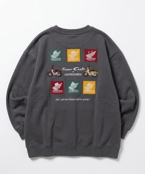 sanrio(サンリオ)の「2026AW HONDA×sanrio/ホンダ×サンリオ コラボ クロミ/はぴだんぶい ワッペン刺繍/フロッキープリント スウェット レディース メンズ トレーナー(スウェット・レディース・ホワイト系その他2/ブラウン/ブラック系その他2/ホワイト/ブラック系その他3/ホワイト系その他/ブラック/ブラック系その他・M/L/LL)」の7枚目の写真