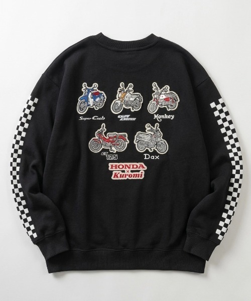 sanrio(サンリオ)の「2026AW HONDA×sanrio/ホンダ×サンリオ コラボ クロミ/はぴだんぶい ワッペン刺繍/フロッキープリント スウェット レディース メンズ トレーナー(スウェット・レディース・ホワイト系その他2/ブラウン/ブラック系その他2/ホワイト/ブラック系その他3/ホワイト系その他/ブラック/ブラック系その他・M/L/LL)」の8枚目の写真