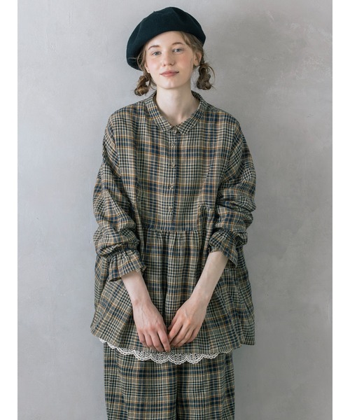 Samansa Mos2(サマンサ モスモス)の「【Cross×Linen】ふんわりチュニック(チュニック・レディース・キナリ/チャコール/レッド/ベージュ・F)」の14枚目の写真