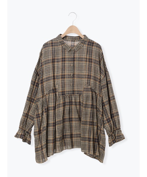 Samansa Mos2(サマンサ モスモス)の「【Cross×Linen】ふんわりチュニック(チュニック・レディース・キナリ/チャコール/レッド/ベージュ・F)」の17枚目の写真