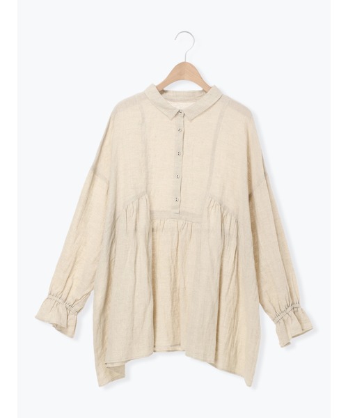 Samansa Mos2(サマンサ モスモス)の「【Cross×Linen】ふんわりチュニック(チュニック・レディース・キナリ/チャコール/レッド/ベージュ・F)」の21枚目の写真