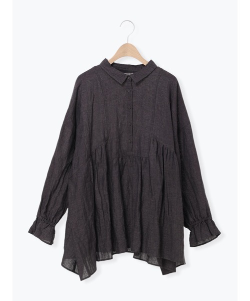 Samansa Mos2(サマンサ モスモス)の「【Cross×Linen】ふんわりチュニック(チュニック・レディース・キナリ/チャコール/レッド/ベージュ・F)」の22枚目の写真
