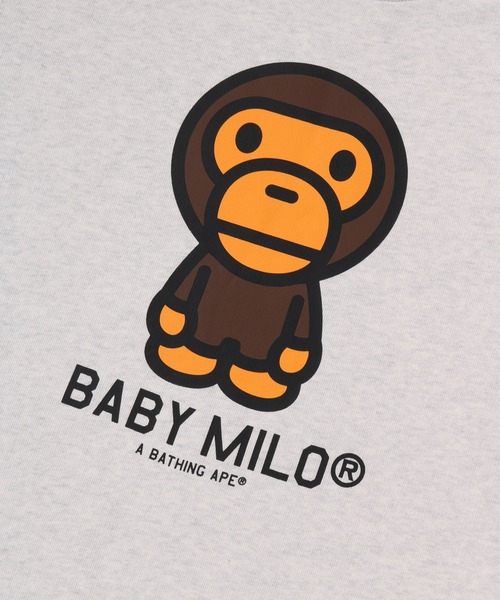 A BATHING APE（アベイシングエイプ）の「HEAVY WASHED MILO CREWNECK SWEATSHIRT（スウェット・メンズ・ブラック/グレー/オレンジ・X-LARGE/SMALL/MEDIUM/XX-LARGE/LARGE）」の11枚目の写真