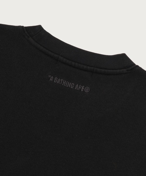 A BATHING APE（アベイシングエイプ）の「HEAVY WASHED MILO CREWNECK SWEATSHIRT（スウェット・メンズ・ブラック/グレー/オレンジ・X-LARGE/SMALL/MEDIUM/XX-LARGE/LARGE）」の4枚目の写真
