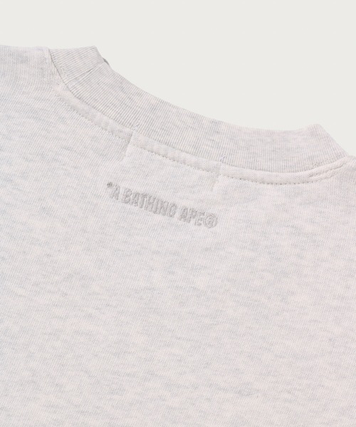 A BATHING APE（アベイシングエイプ）の「HEAVY WASHED MILO CREWNECK SWEATSHIRT（スウェット・メンズ・ブラック/グレー/オレンジ・X-LARGE/SMALL/MEDIUM/XX-LARGE/LARGE）」の5枚目の写真