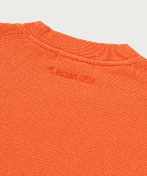 A BATHING APE（アベイシングエイプ）の「HEAVY WASHED MILO CREWNECK SWEATSHIRT（スウェット・メンズ・ブラック/グレー/オレンジ・X-LARGE/SMALL/MEDIUM/XX-LARGE/LARGE）」の6枚目の写真