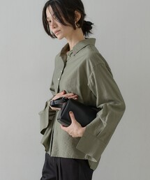 ウールミックスシャツ