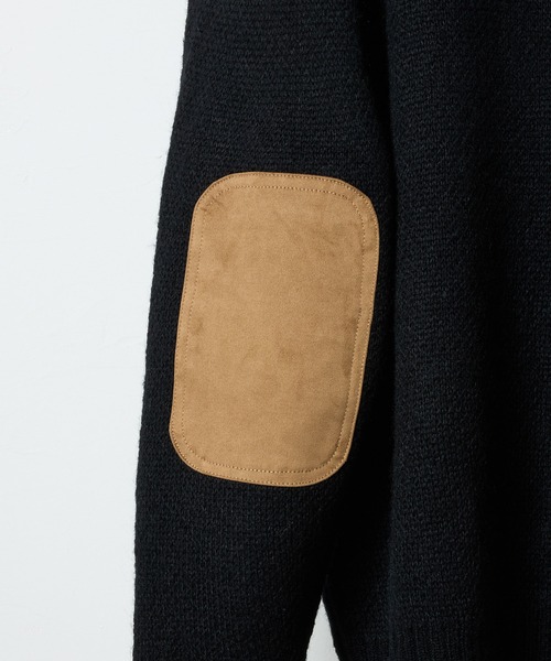 NUMBER (N)INE(ナンバーナイン)の「MOHAIR MIX KNIT PATCHED CREWNECK SWEATER / ウールモヘヤ ミックス ショルダー&エルボーパッチ クルーネック セーター(ニット/セーター・メンズ・パープル/ブラック/ブラック系/オリーブ・2/3/4)」の18枚目の写真