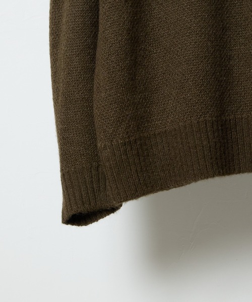 NUMBER (N)INE(ナンバーナイン)の「MOHAIR MIX KNIT PATCHED CREWNECK SWEATER / ウールモヘヤ ミックス ショルダー&エルボーパッチ クルーネック セーター(ニット/セーター・メンズ・パープル/ブラック/ブラック系/オリーブ・2/3/4)」の22枚目の写真