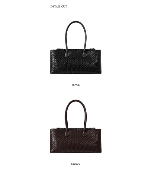 ANOETIC（アノエティック）の「ANC バスケットショルダーバッグ（2カラー）（トートバッグ・レディース・ブラウン/ブラック・FREE）」の2枚目の写真