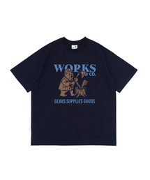 ベアーズアンドウッドカッター 半袖Tシャツ (ネイビー)